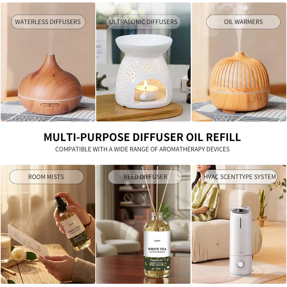 Fragrance Oil Refill White Tea